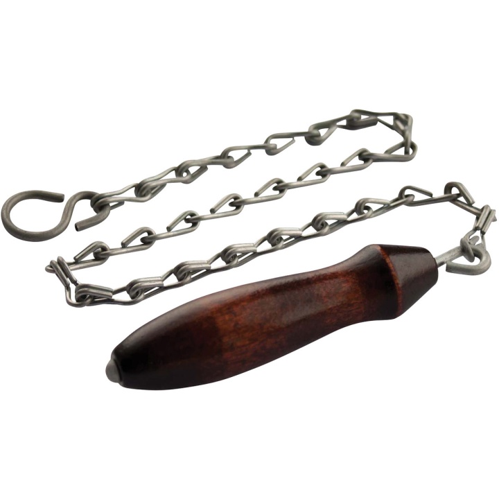 High Level Toilet Chain Pull with Wooden Handle Selco