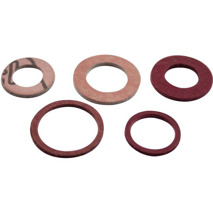 Assorted Fibre Washers Pack 6