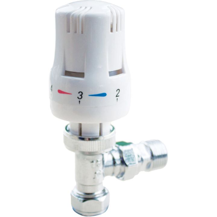 15mm Angled Thermostatic Radiator Valve (TRV)
