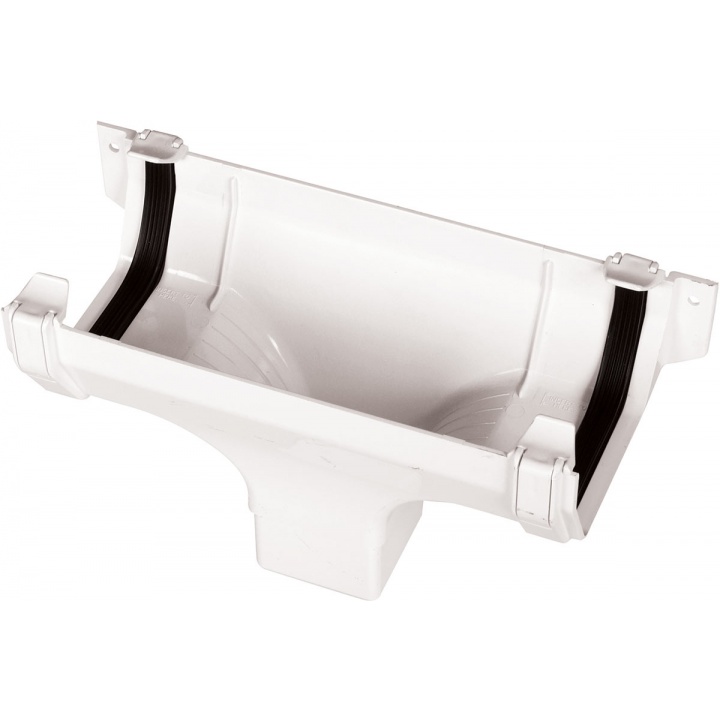 Squareflo 114mm Running Outlet White