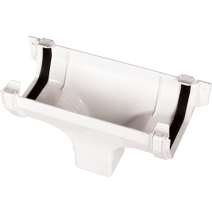 Squareflo 114mm Running Outlet White
