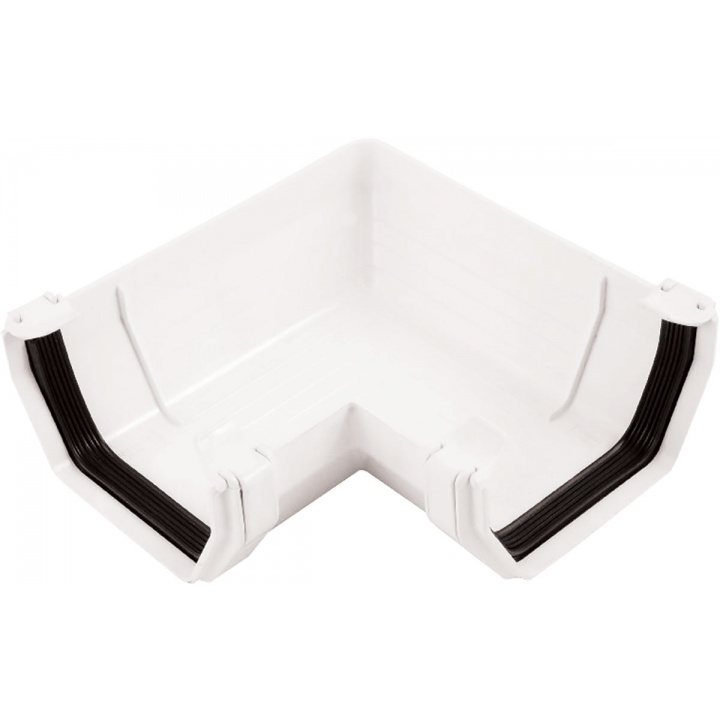 Squareflo 114mm 90° Angle White