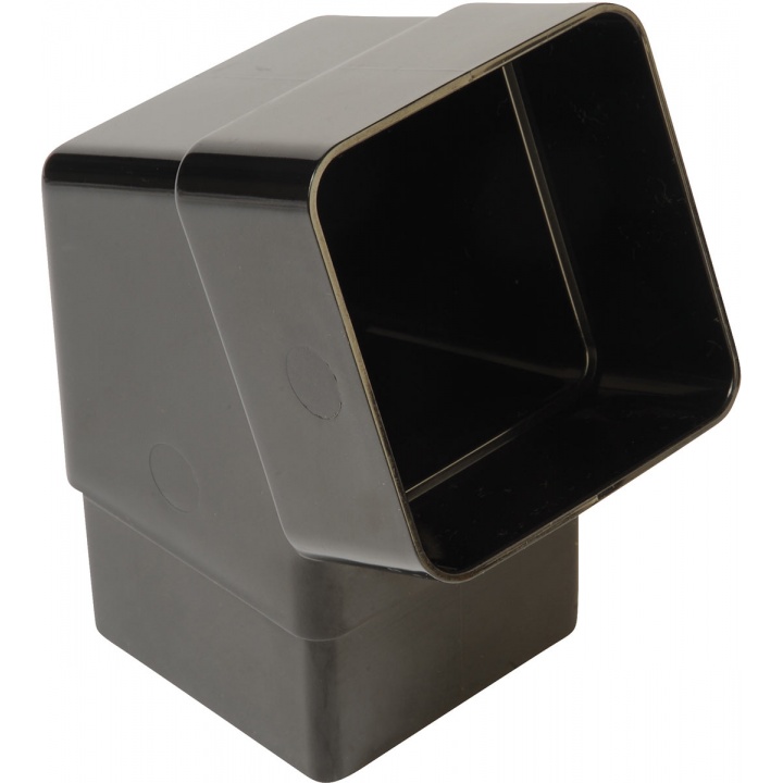 Squareflo 65mm 112.5° Offset Bend Black