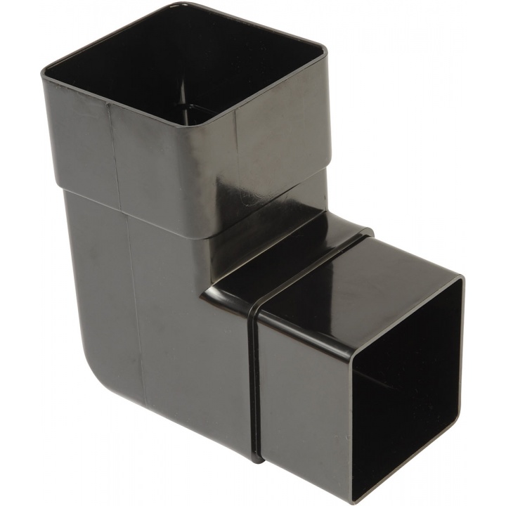 Squareflo 65mm 92.5° Bend Black