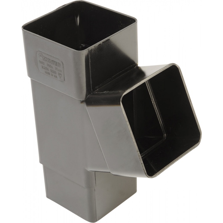 Squareflo 65mm 112.5° Branch Black