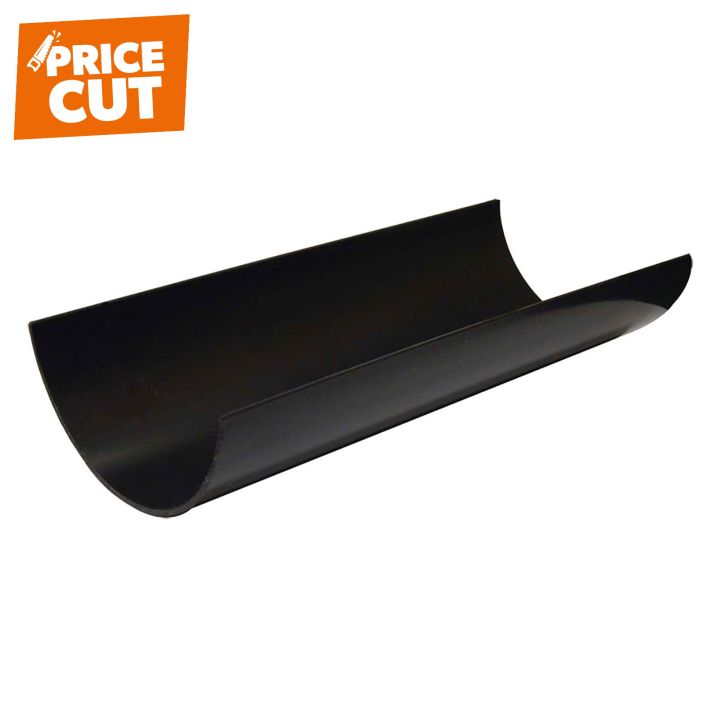 FloPlast Black Half Round Gutter 112mm