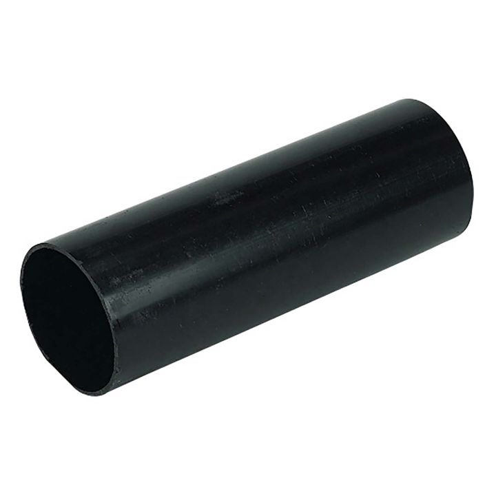 FloPlast Black Round Downpipe 68mm
