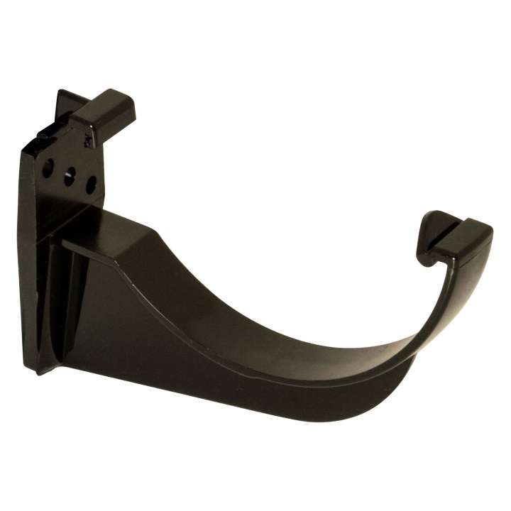 FloPlast Black 112mm Half Round Gutter Fascia Bracket Selco