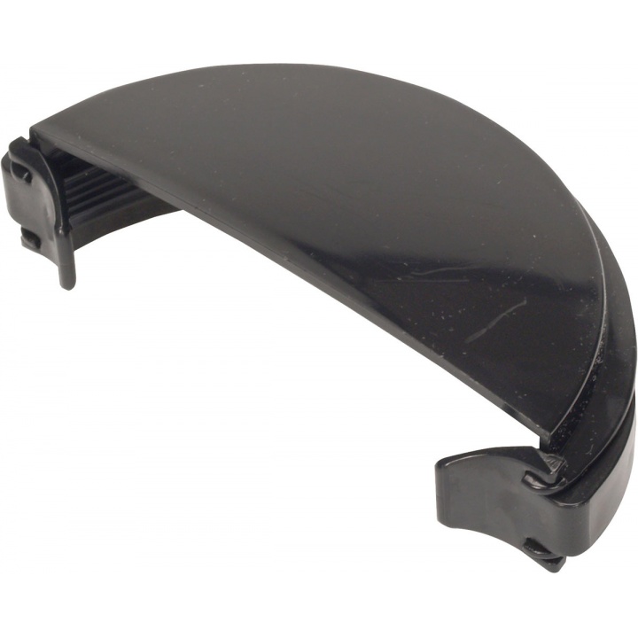Half Round 76mm Stopend External Black