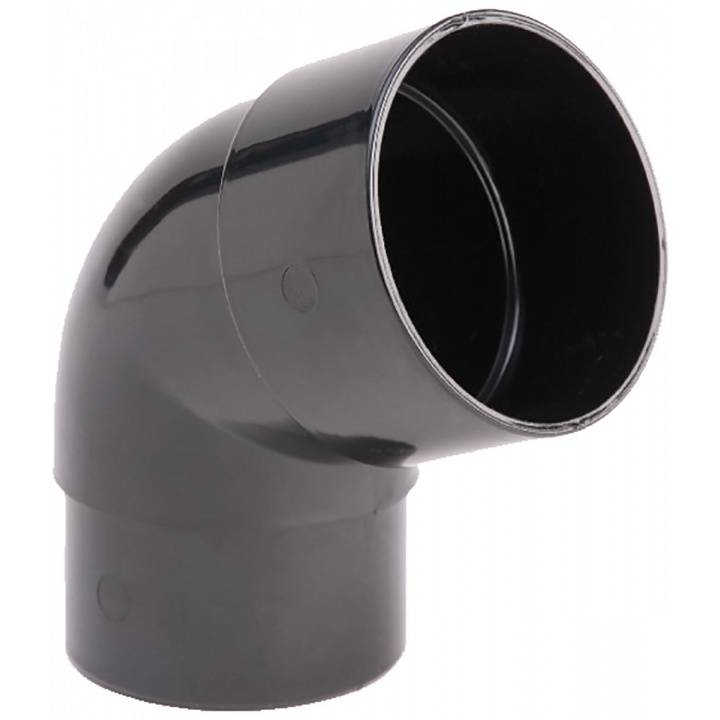 Half Round 50mm 112.5° Offset Bend Black