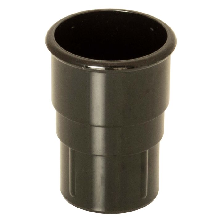 FloPlast Black Miniflo 50mm Round Downpipe Socket