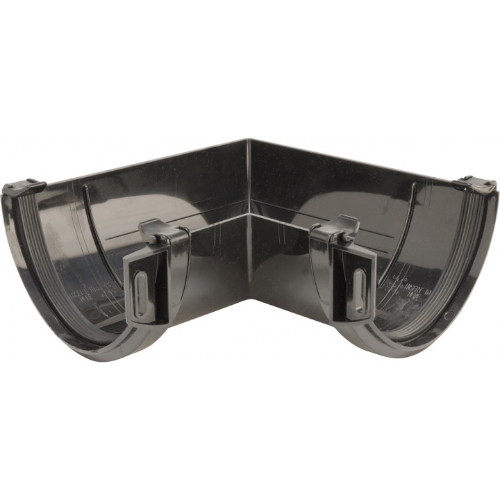 125mm 90° Angle Bracket External Black