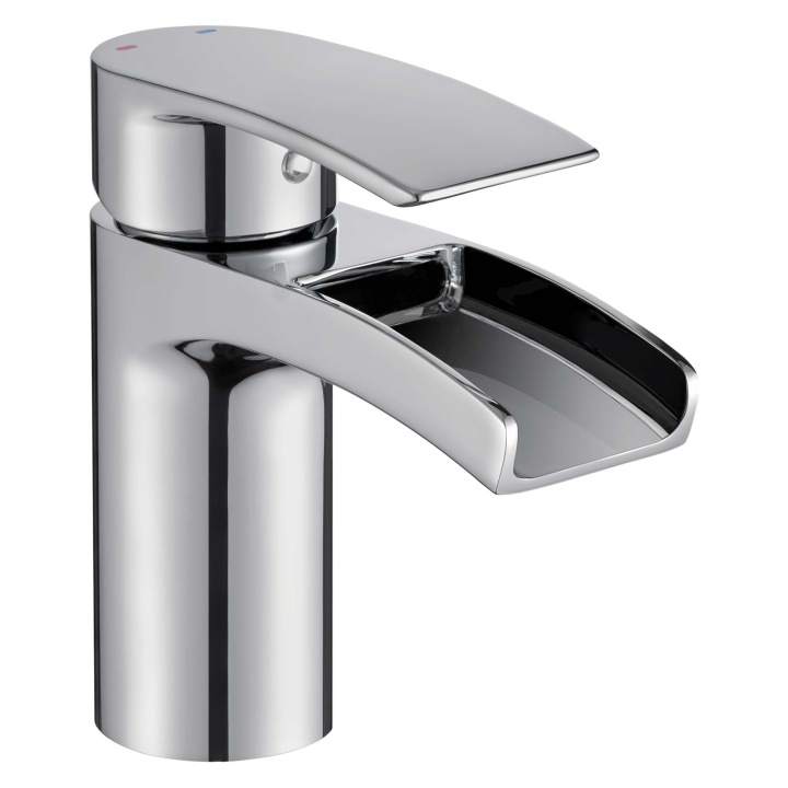 Francis Pegler Cascada Waterfall Basin Mixer Tap with Clicker Waste