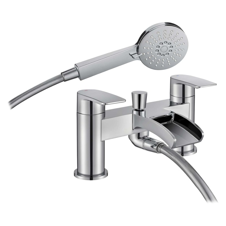 Francis Pegler Cascada Waterfall Bath Shower Mixer Tap with Kit Selco