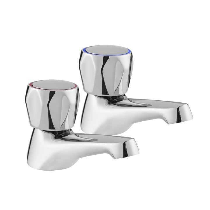 Deva Essentials Altea Basin Taps (Pair) Basin Sink Taps Selco Selco