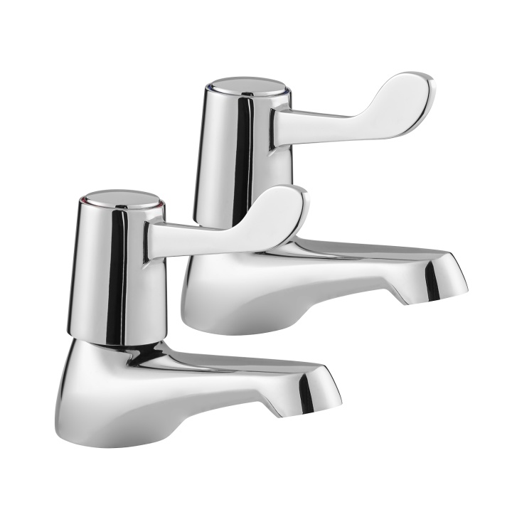 Deva Essentials Porto Bath Taps (Pair) Basin Sink Taps Selco Selco