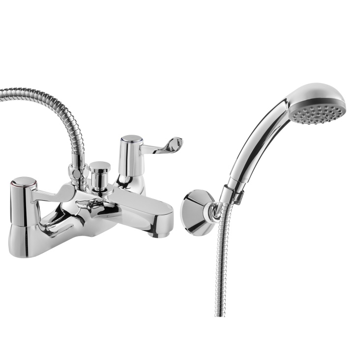 Deva Essentials Porto Bath Shower Mixer Tap with Kit Shower Taps