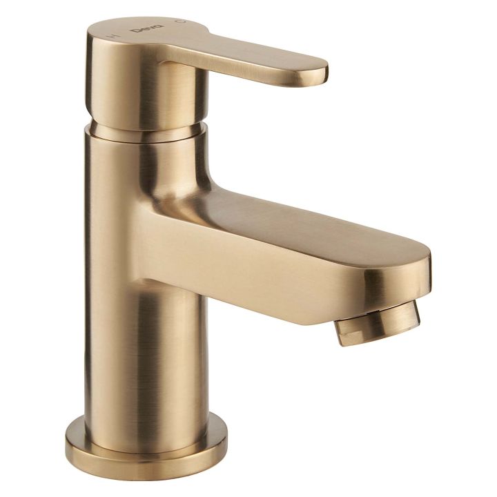 Deva Seville Brushed Brass Mini Mono Basin Mixer Tap