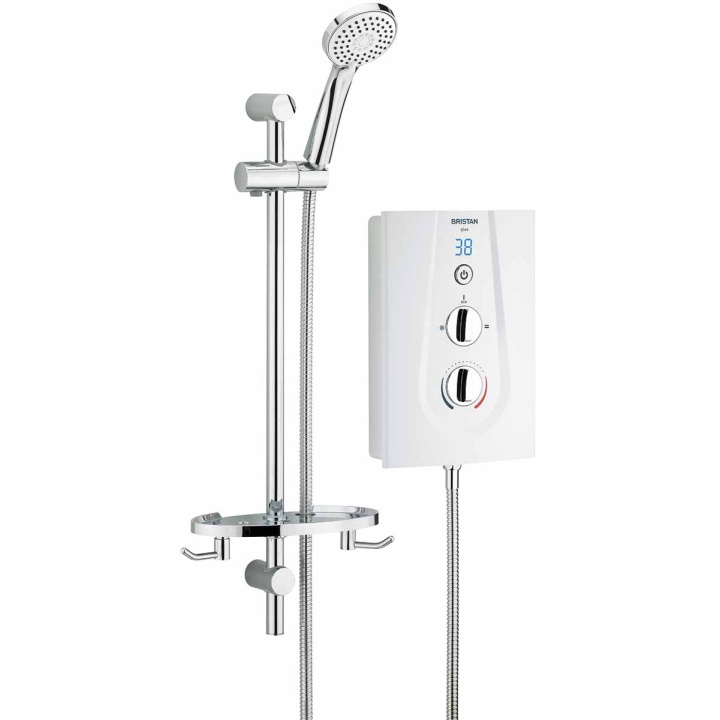 Bristan Glee 10.5kW White & Chrome Electric Shower Selco