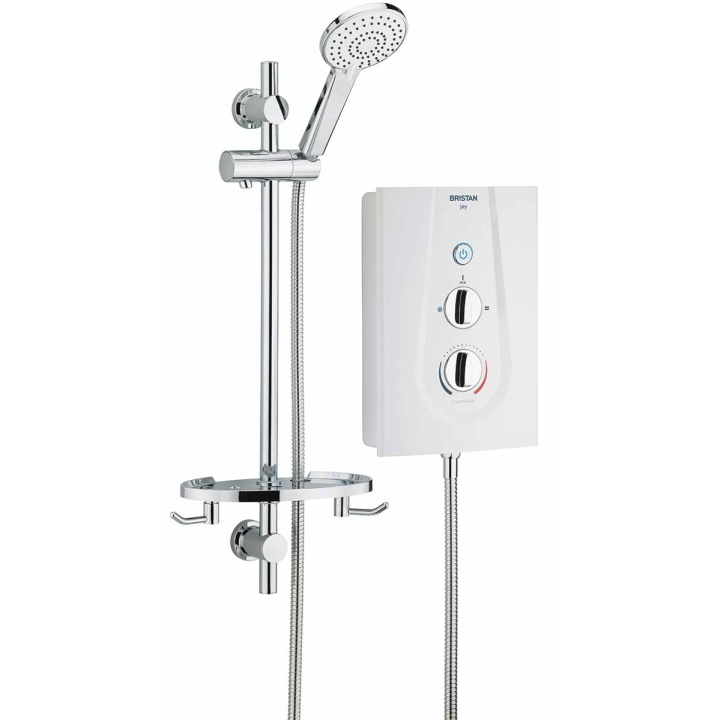 Bristan Joy 9.5kW White & Chrome Thermostatic Electric Shower