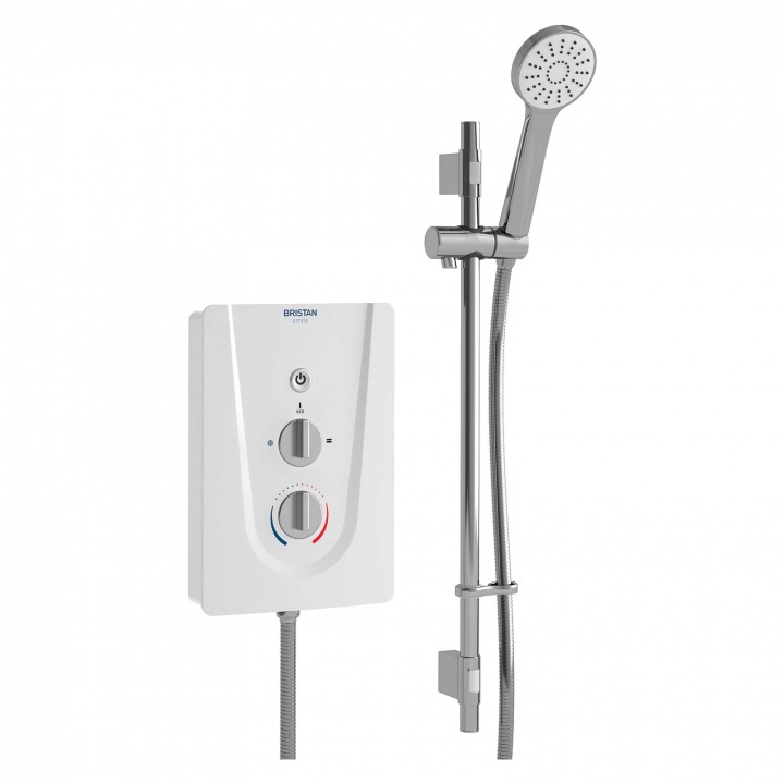 Bristan Smile 8.5kW White & Chrome Electric Shower