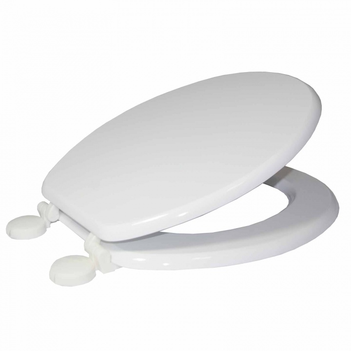 Celmac Paramount Moulded Wood White Toilet Seat