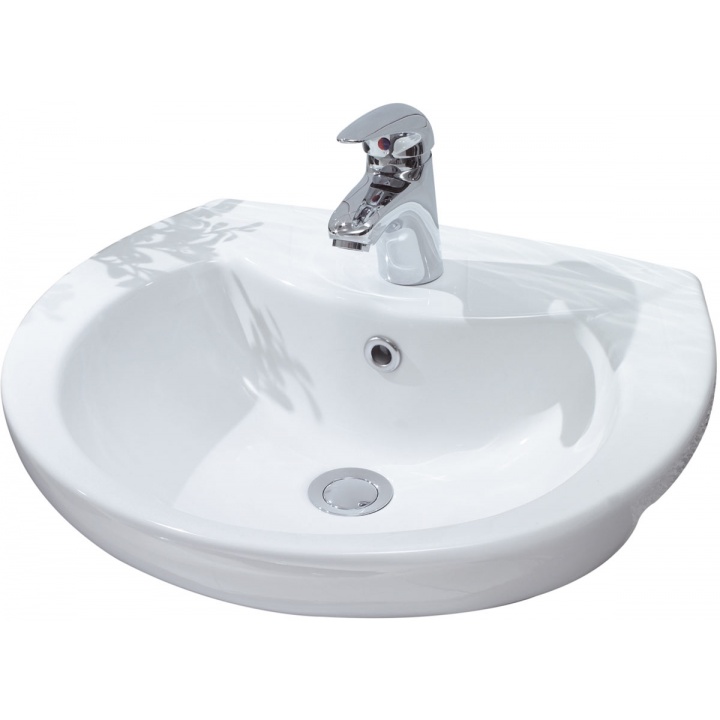 Lecico Atlas 2 Tap Hole Semi Recessed Basin 496 x 420mm