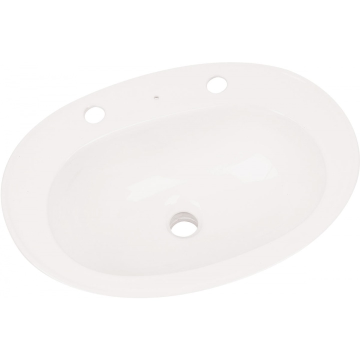 Lecico Atlas 2 Tap Hole Vanity Basin 530 x 415mm
