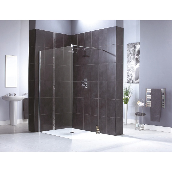 Aqualux Shine 1200mm Modular Shower Glass Panel