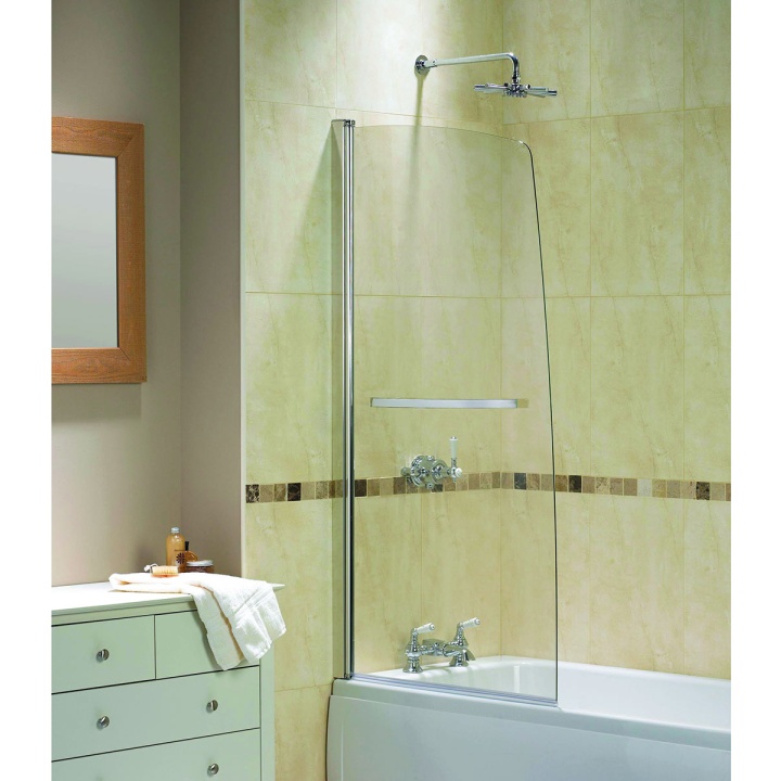 Aqualux AQUA5 Silver Sail Bath Shower Screen