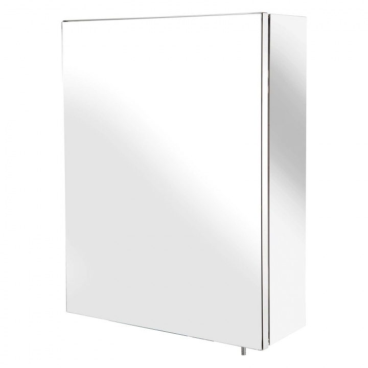 Croydex Avon Stainless Steel Single Mirror Door Bathroom Cabinet