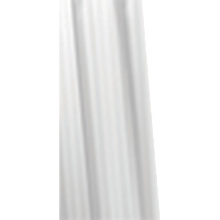Croydex White Striped Textile Shower Curtain 1800 x 1800mm