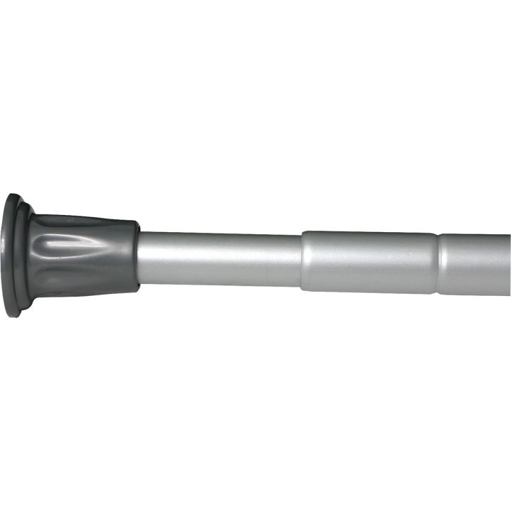 Croydex Silver Telescopic Shower Curtain Rod 1100 - 2600mm
