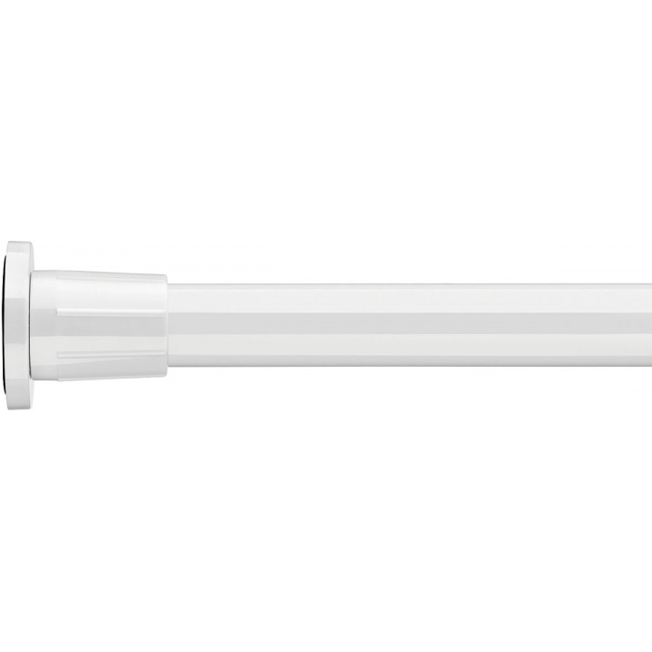 Croydex White Telescopic Shower Curtain Rod 1100 - 2600mm