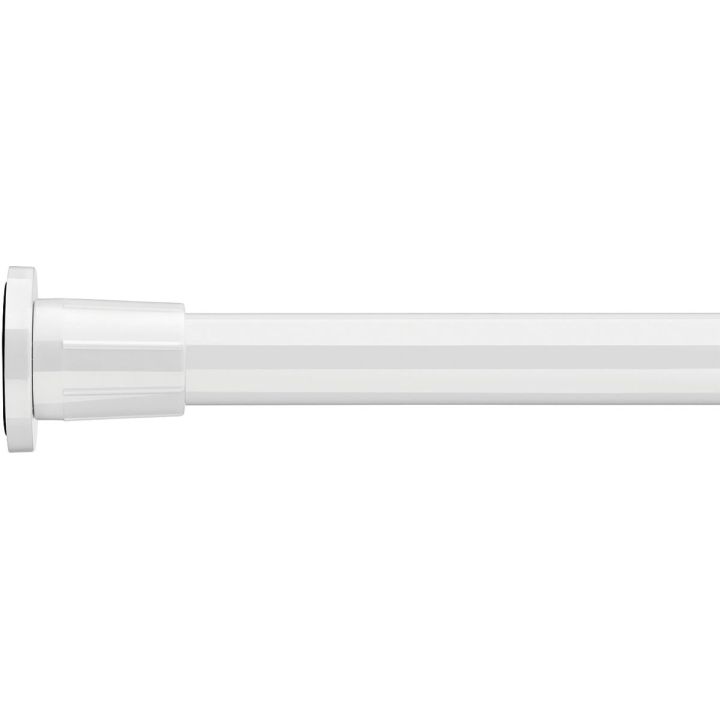 Croydex White Telescopic Shower Curtain Rod 1100 - 2600mm