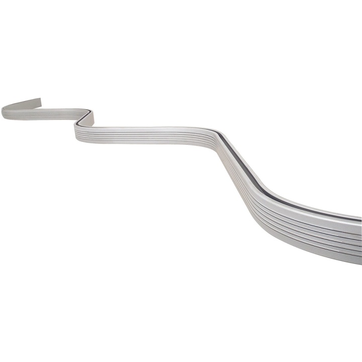 Croydex Silver Bendy Shower Curtain Rail 2500mm