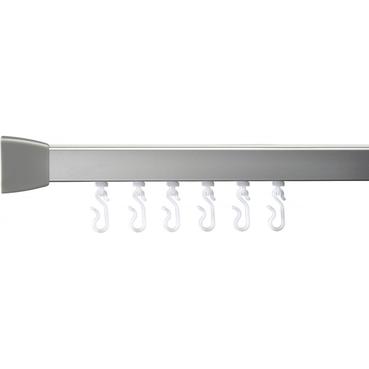 Croydex Silver Angled Shower Curtain Rail 915 x 915mm