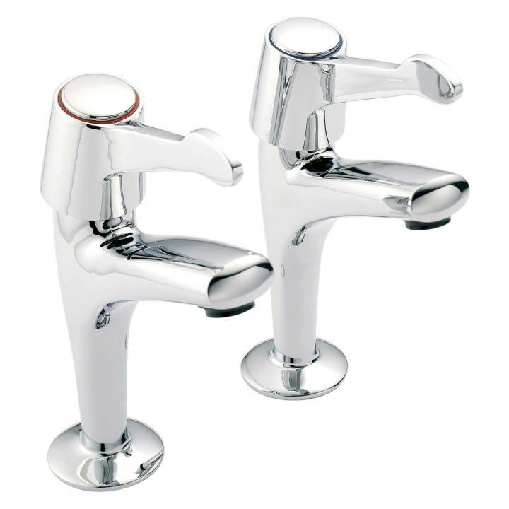 Mercia QT Pillar Kitchen Sink Taps (Pair)