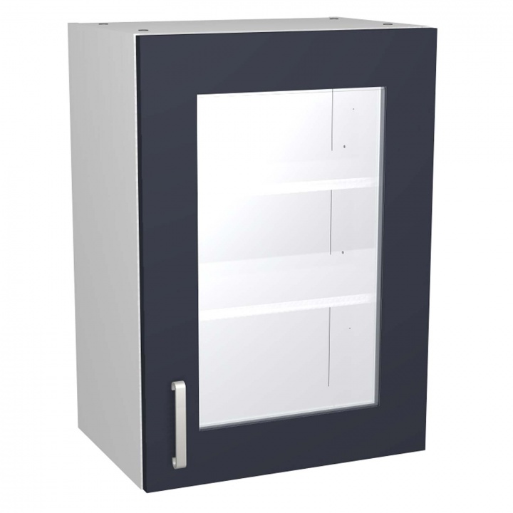 Verona Navy 500mm Glass Wall Unit Selco
