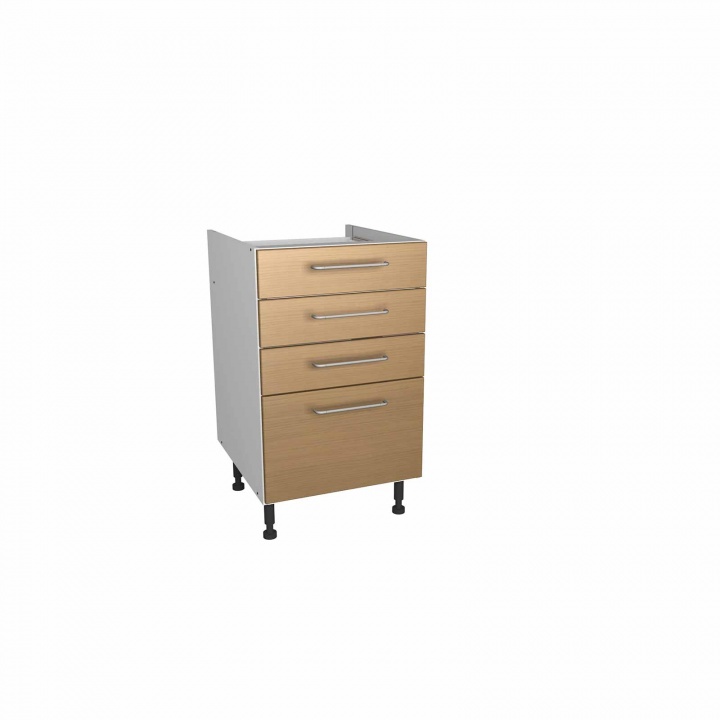 Lisbon Oak 500mm Four Drawer Unit