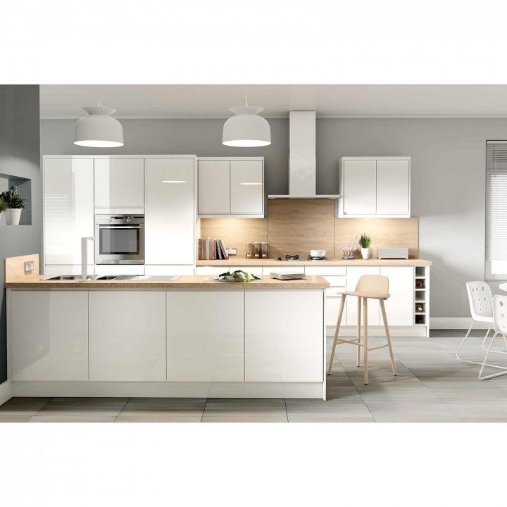 Capri White 1000mm Corner Base Unit