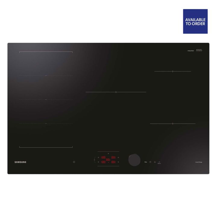 Samsung Series 6 80cm 5 Zone Slim Fit Induction Hob With Flex Zone Plus NZ85C6058FK