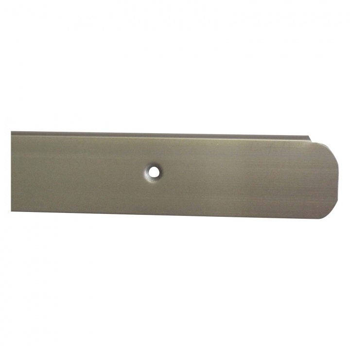 Worktop End Trim Silver 30mm With 10mm Radius