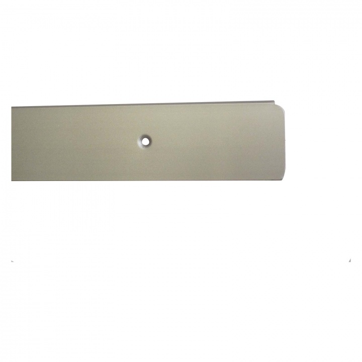 Worktop End Trim Silver 40mm With 6mm Radius