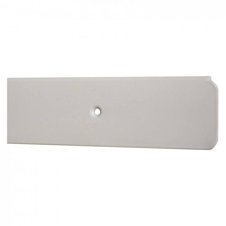 Worktop End Trim White 40mm With 6mm Radius
