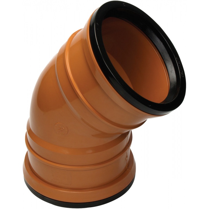 110mm 45° Double Socket Bend