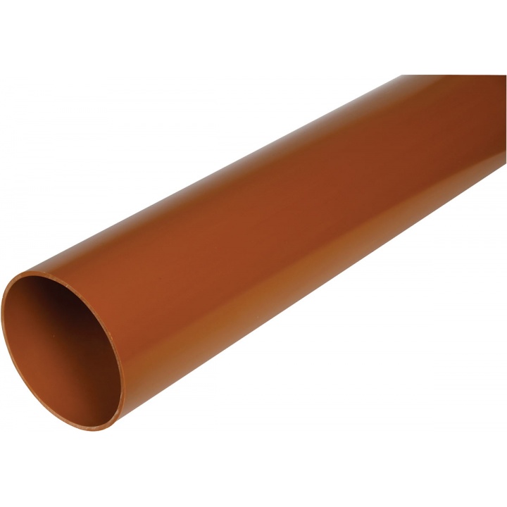 160mm Plain Ended Underground Pipe 3m