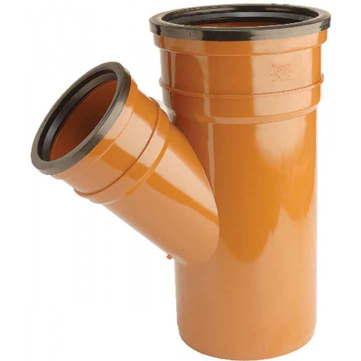 160mm 45° Double Socket Unequal Junction