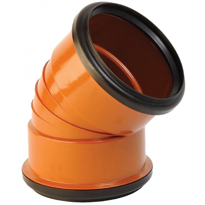160mm 45° Double Socket Bend
