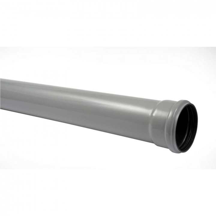 110mm Socketed Soil Pipe 3m Grey